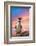 Cute Penguin with Sunset Background-Eric Gevaert-Framed Photographic Print