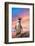 Cute Penguin with Sunset Background-Eric Gevaert-Framed Photographic Print