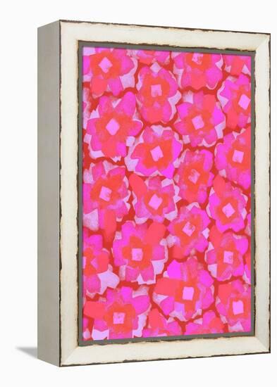 Cute Pink Blossom Pattern-Treechild-Framed Premier Image Canvas