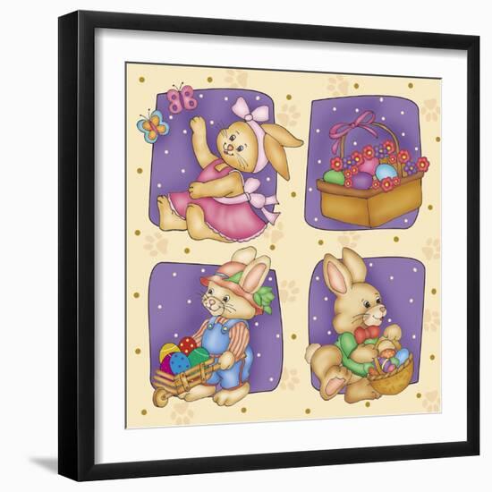 Cute Rabbit-Maria Trad-Framed Giclee Print