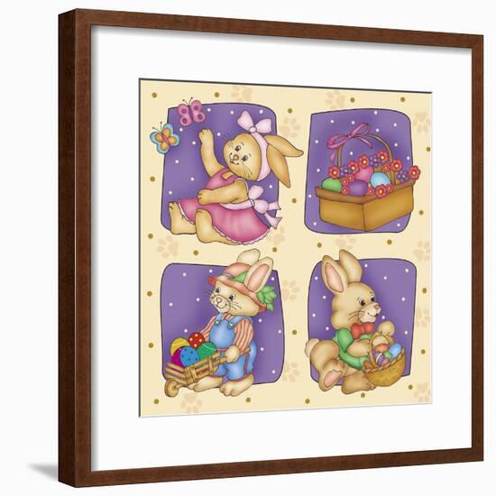 Cute Rabbit-Maria Trad-Framed Giclee Print