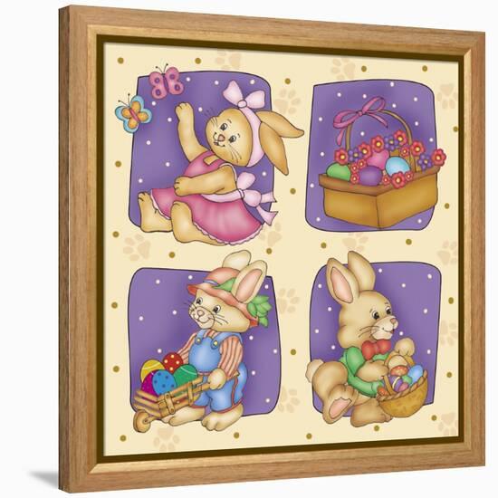 Cute Rabbit-Maria Trad-Framed Premier Image Canvas