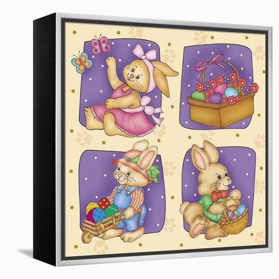 Cute Rabbit-Maria Trad-Framed Premier Image Canvas