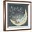 Cute Sleeping Girl on the Moon-Elena Barenbaum-Framed Premium Giclee Print