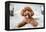 Cute Toy Poodle Resting on Bed-Lim Tiaw Leong-Framed Premier Image Canvas