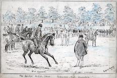 The Melton Horse Show, Judging the Hunters, C1880-1940-Cuthbert Bradley-Framed Giclee Print