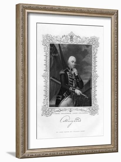 Cuthbert Collingwood, 1st Baron Collingwood, British Admiral of the Royal Navy, 19th Century-William Finden-Framed Giclee Print