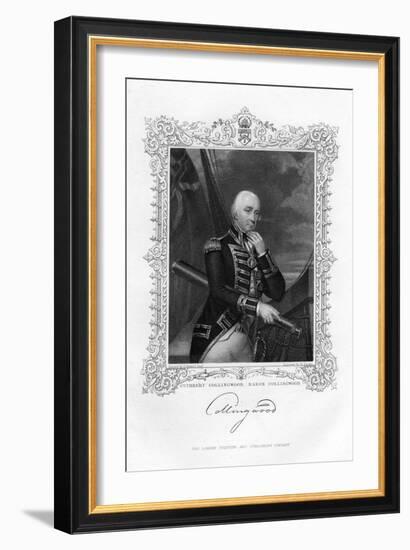 Cuthbert Collingwood, 1st Baron Collingwood, British Admiral of the Royal Navy, 19th Century-William Finden-Framed Giclee Print