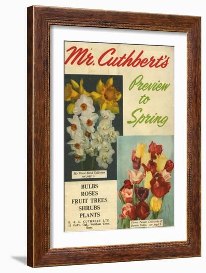 Cuthbert's, UK-null-Framed Giclee Print