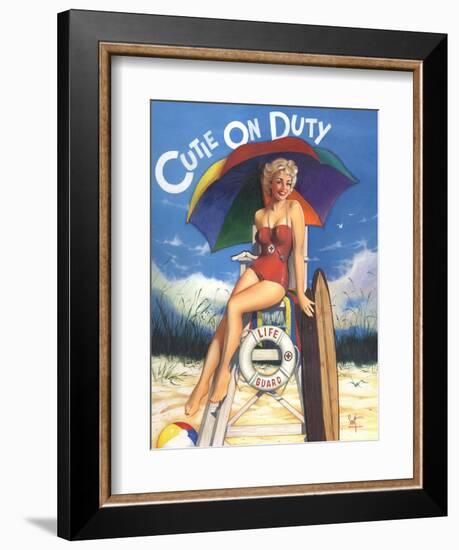 Cutie on Duty-Scott Westmoreland-Framed Art Print