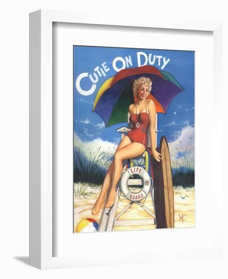 Cutie on Duty-Scott Westmoreland-Framed Art Print