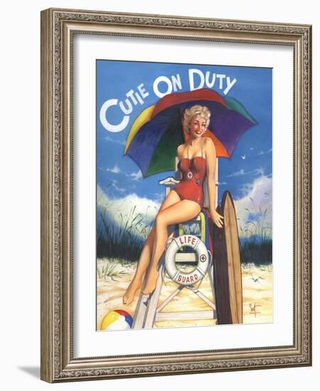 Cutie on Duty-Scott Westmoreland-Framed Art Print