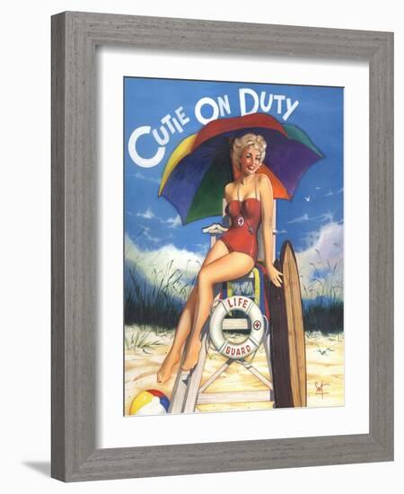 Cutie on Duty-Scott Westmoreland-Framed Art Print