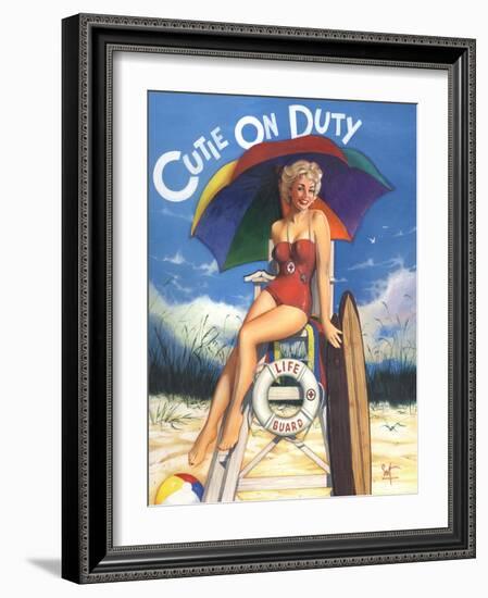 Cutie on Duty-Scott Westmoreland-Framed Art Print