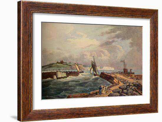 Cutter Entering Dover Harbour, 1819-Robert Havell-Framed Giclee Print