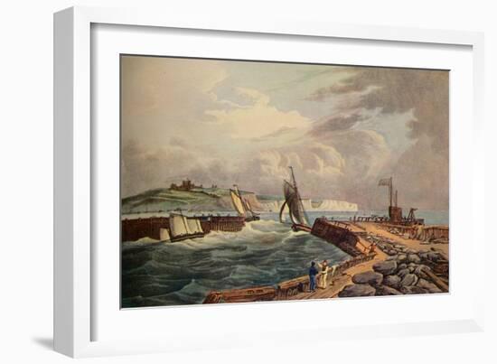 Cutter Entering Dover Harbour, 1819-Robert Havell-Framed Giclee Print