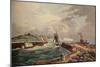 Cutter Entering Dover Harbour, 1819-Robert Havell-Mounted Giclee Print