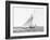 Cutter sailing on the ocean, 1910-null-Framed Art Print