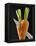Cutting a Carrot in Half with a Knife-Vladimir Shulevsky-Framed Premier Image Canvas