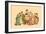 Cutting and Sharing-Kate Greenaway-Framed Art Print