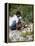 Cutting Coconuts, Barbuda-null-Framed Premier Image Canvas