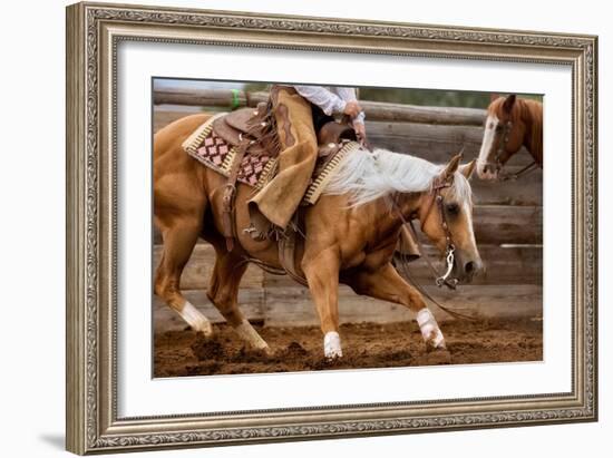 Cutting Horses-Lisa Dearing-Framed Photographic Print