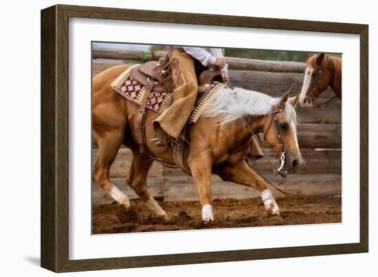 Cutting Horses-Lisa Dearing-Framed Photographic Print