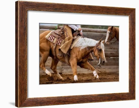 Cutting Horses-Lisa Dearing-Framed Photographic Print