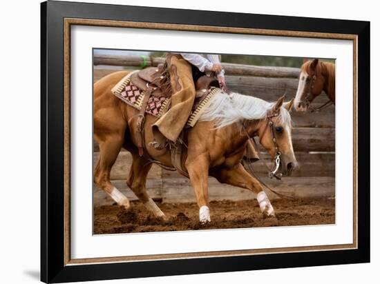 Cutting Horses-Lisa Dearing-Framed Photographic Print