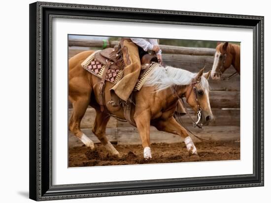 Cutting Horses-Lisa Dearing-Framed Photographic Print