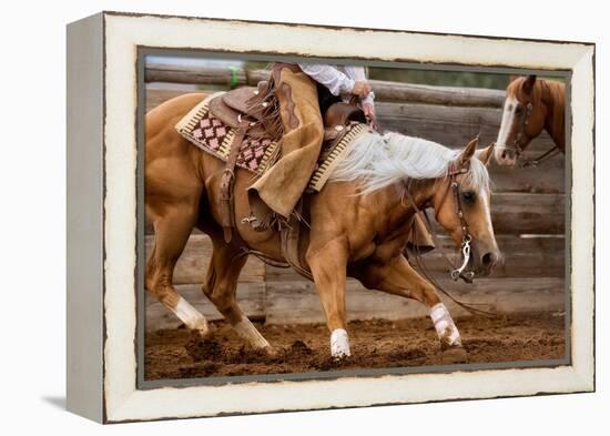 Cutting Horses-Lisa Dearing-Framed Premier Image Canvas