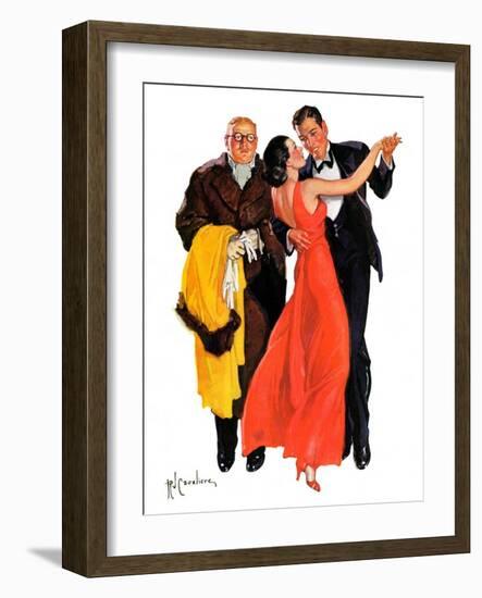 "Cutting In,"December 7, 1935-R.J. Cavaliere-Framed Giclee Print