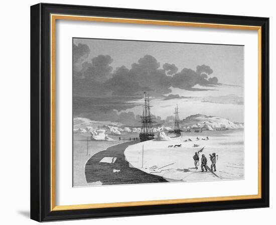 Cutting into Winter Island-Edward Finden-Framed Giclee Print