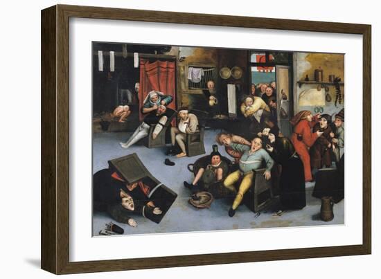 Cutting out the Stone of Madness or an Operation on the Head-Pieter Bruegel the Elder-Framed Giclee Print