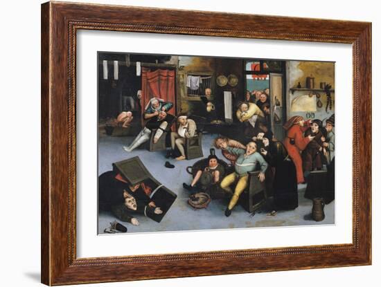 Cutting out the Stone of Madness or an Operation on the Head-Pieter Bruegel the Elder-Framed Giclee Print