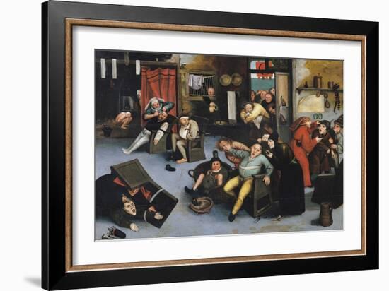 Cutting out the Stone of Madness or an Operation on the Head-Pieter Bruegel the Elder-Framed Giclee Print