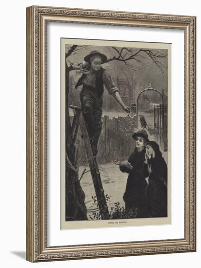 Cutting the Mistletoe-William Weekes-Framed Giclee Print