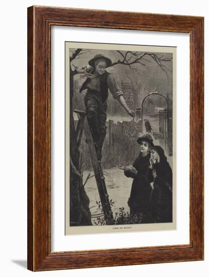 Cutting the Mistletoe-William Weekes-Framed Giclee Print