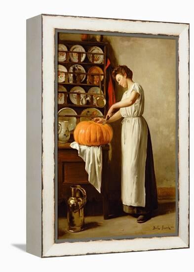 Cutting the Pumpkin, 1910-Franck-Antoine Bail-Framed Premier Image Canvas