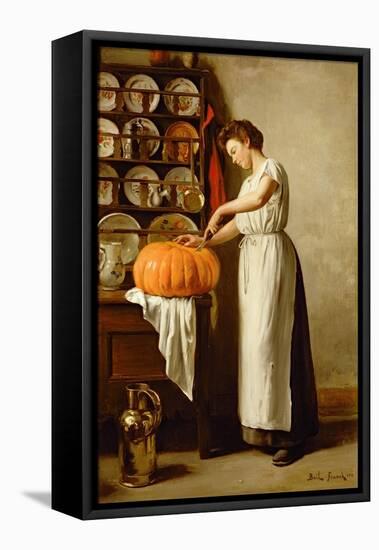 Cutting the Pumpkin, 1910-Franck-Antoine Bail-Framed Premier Image Canvas