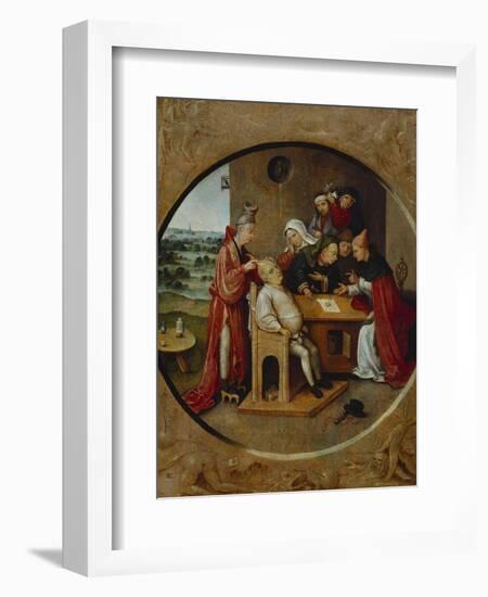 Cutting the Stone, or the Cure of Folly-Hieronymus Bosch-Framed Giclee Print