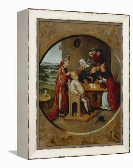 Cutting the Stone, or the Cure of Folly-Hieronymus Bosch-Framed Premier Image Canvas