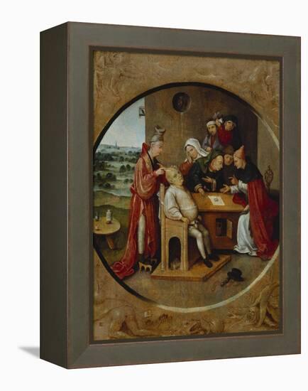 Cutting the Stone, or the Cure of Folly-Hieronymus Bosch-Framed Premier Image Canvas