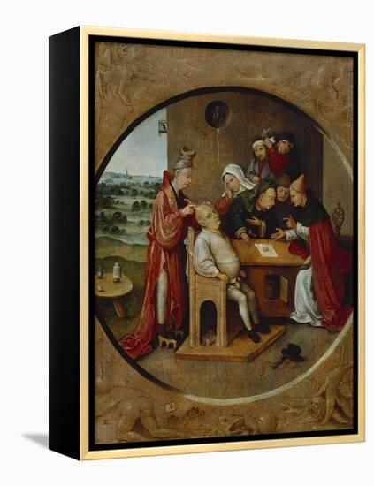 Cutting the Stone, or the Cure of Folly-Hieronymus Bosch-Framed Premier Image Canvas