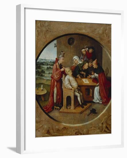 Cutting the Stone, or the Cure of Folly-Hieronymus Bosch-Framed Giclee Print