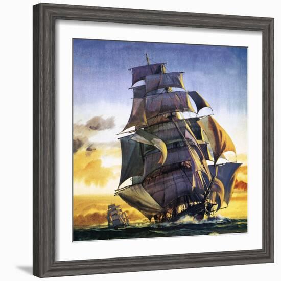 Cutty Sark-English School-Framed Giclee Print