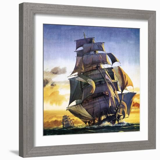 Cutty Sark-English School-Framed Giclee Print