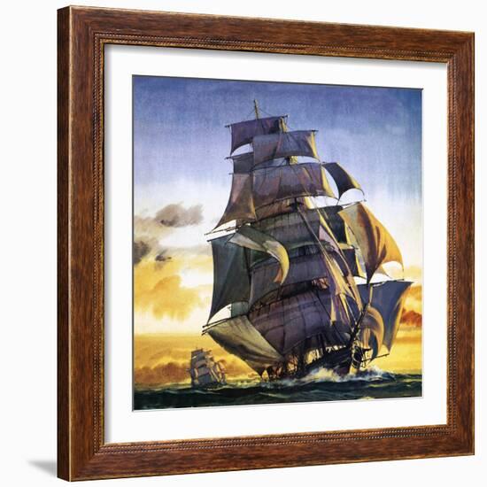 Cutty Sark-English School-Framed Giclee Print