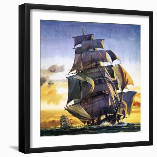 Cutty Sark-English School-Framed Giclee Print