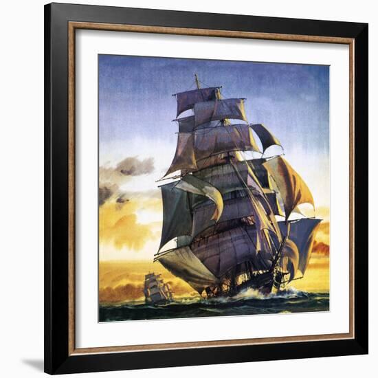 Cutty Sark-English School-Framed Premium Giclee Print